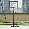 RISOKEYS Portable Basketball Hoop, Height Adjustable 5-7.5FT, with 33 in Backboard and Wheels, for Indoor Outdoor - 2 of 4