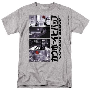 Cowboy Bebop Spike Spiegel Blues Outro Adult T-Shirt Athletic Heather - 1 of 4