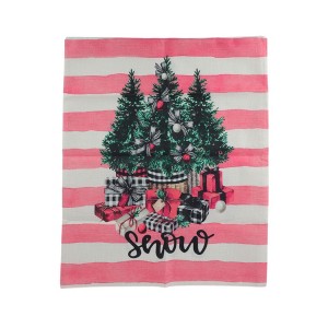 Unique Bargains Dining Chair Slipcovers Linen Pink 22.83"x19.29" 1Pcs - 1 of 4