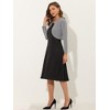 INSPIRE CHIC Women's Solid Open Front Curved Hem Stretchy Fabric Crop Bolero Shrug - 3 of 4