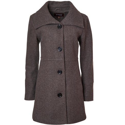 Wool look hot sale coat womens