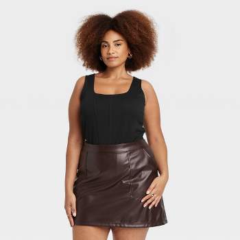 Women's Square Neck Sleeveless Bodysuit - A New Day™