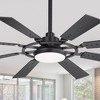 Airsurfer 52" Modern Ceiling Fan with 22W Dimmable LED Light, 8 Plywood Blades, Matte Black Finish & Reversible Quiet Motor - 2 of 4