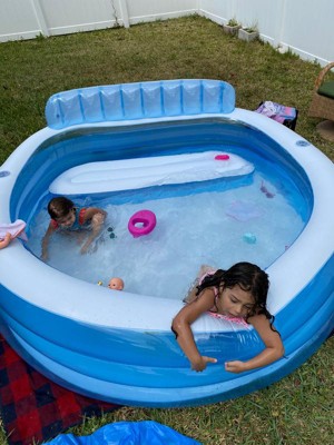 Intex swim center round family hot sale lounge pool