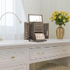 Rustic Wooden Jewelry Boxes & Organizers with Mirror, 4 Layer Jewelry Organizer Box Display - 4 of 4