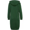 Haute Edition | Women's Tunic Long Length Full Zip Hooded Sweatshirt Hoodie - 2 of 3