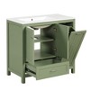36" Bathroom Vanity with Sink, One Cabinet with Two doors and One Big Drawer and One Flip Drawer - 3 of 4