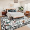 Garvee Jungle Animal Area Rug Soft Washable Indoor Rug Non Slip Low Pile Forest Style Rugs for Living Room Bedroom - 2 of 4