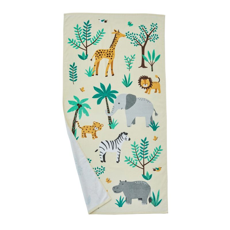 100% Cotton Printed Kids Beach Towel - Great Bay Home, 1 of 7
