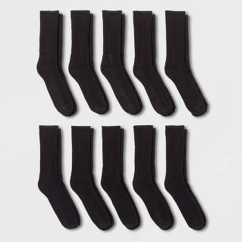 Men's Odor Resistant Crew Socks 10pk - Goodfellow & Co™ 6-12
