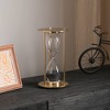 TopComfy Decorative Object Aluminium Frame Sand Timer Hourglass for Elegant Home Office Decor, Gold, 6.25"*6.25"*11.5" - 2 of 4