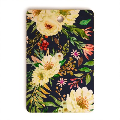 Marta Barragan Camarasa Darkness Wildflower Bouquets Rectangle Cutting Board - Deny Designs