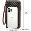 BEAFUP RFID Women’s Wallet - Large Capacity Vegan Leather Clutch Purse with Detachable Wristlet for Everyday Use,Travel,and Commuting - 3 of 4