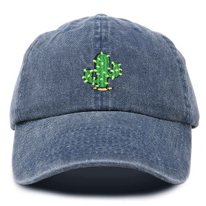 Dalix Cactus Embroidered Cap Cotton Succulent Baseball Hat Plant Adjustable Womens - 1 of 4