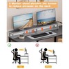 Whizmax 67¡± L Shaped Desk with Power Outlet, Reversible Computer Desk with File Drawer & 2 Monitor Stands, Home Office Desk with Storage Shelves - 4 of 4
