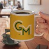 George Mason University Secondary Logo Ceramic Coffee Mug Novelty Gift Mugs for Coffee Tea and Hot Drinks 11oz White - 4 of 4