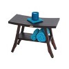 DecoTeak® Satori® 24" Teak Wood Shower Bench with Shelf in Woodland Brown Finish - 3 of 4