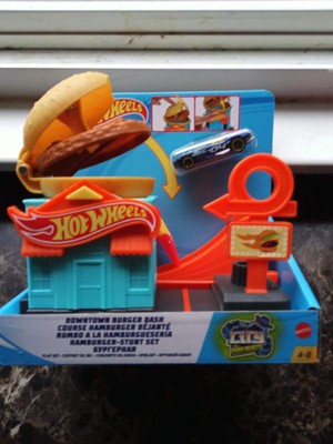 hot wheels downtown burger dash playset
