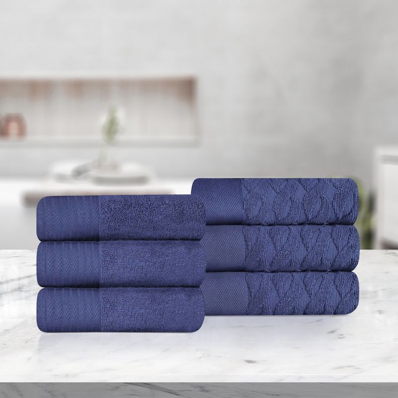 Premium Cotton Herringbone Medium Weight Bathroom Towel Set by Blue Nile Mills, 2 of 7