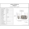 Urban Ambiance Luxury Traditional Bath Light 7.625''H x 13.875''W,  Brushed Nickel Finish,  Esperance Collection, UHP4141 - 3 of 4