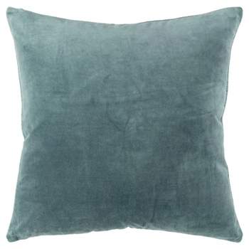 22"x22" Oversize Poly Filled Solid Square Throw Pillow Teal - Rizzy Home
