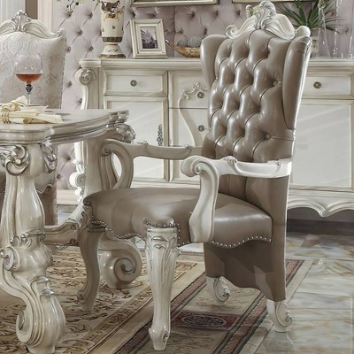 2pc 28" Versailles Chairs Bone White - Acme Furniture