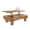 LiragoLift Top Coffee Table Light Brown Hidden Storage Hydraulic Lift 5 Min Assembly 13.01"H x 27.17"D x 42.52"W - 2 of 4