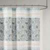 Gracie Mills Singleton Lace Trimmed Paisley Cotton Shower Curtain - 2 of 4