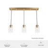 Hunter Fans 4.5" Hartland Ceiling Light Alturas Gold Finish - 3-Light Cluster with Clear-Seeded Glass Pendants - 2 of 4