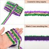 Alilang Elastic Sequin Trim, 1.2 Inch 3 Row Flat Glitter Paillette Sequin Ribbon, Metallic Stretch Sequin Strip Sewing DIY Craft, 5 Yards - 3 of 4