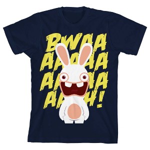 Rabbids Bwaah! Boy's Navy T-shirt - 1 of 1