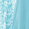 Collections Etc 2-Pack Pretty Paisley Print Short-Sleeve Henley Gown - 4 of 4