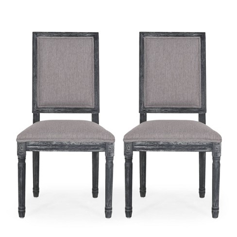 Set Of 4 Maria French Country Wood And Cane Upholstered Dining Chairs -  Christopher Knight Home : Target