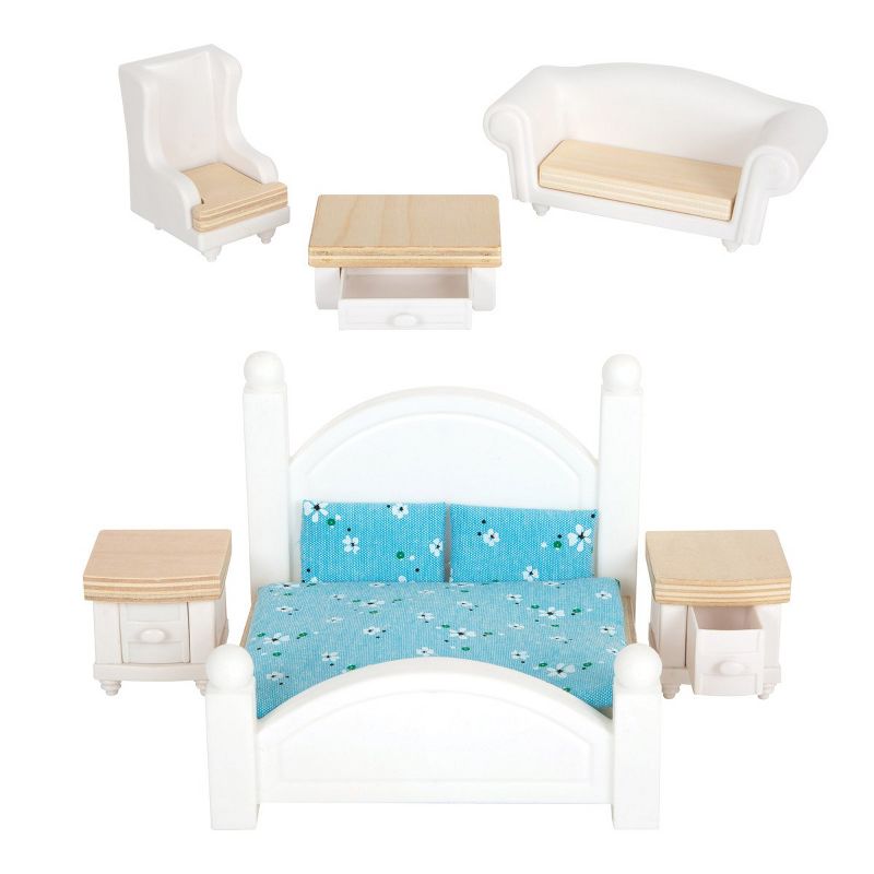 Small Foot Iconic Complete Doll House Playset with Furniture, 4 of 5
