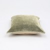 Kumasinova 19x19 Inches Square Stonewashed Cotton Velvet Throw Pillows,Couch Pillows with Decorative Handstiched Edges,Decorative Pillows for Bed - 4 of 4
