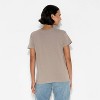 Women's Mainstreet Market Vinyl Records Short Sleeve Graphic T-Shirt - Brown - 3 of 3