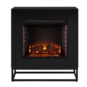 Holly & Martin Frescan Contemporary Electric Fireplace - Black - SEI - 1 of 4