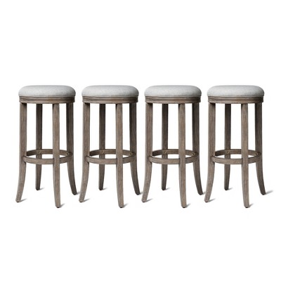 Maven Lane Eva Rotating Backless Kitchen Stool, Set of 4