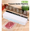 Aoibox 6-in-1 Food Vacuum Sealer with 80kPa Suction, Compact Design, Includes 10 Bags & External Vacuum Hose for Jars and Containers, White - 2 of 4