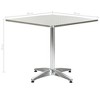 vidaXL Bistro Table Outdoor Side Table Garden Porch Deck Furniture Aluminum - 4 of 4