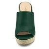 Allegra K Women's Open Toe Padded Insole Slip-on Platform Espadrille Sandals - 2 of 4
