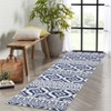 Washable Modern Stripe Rugs for Living Room Non Slip Indoor Thin Ultra Soft Carpet Abstract Low Pile Lightweight Area Rugs Room Decor - 3 of 4