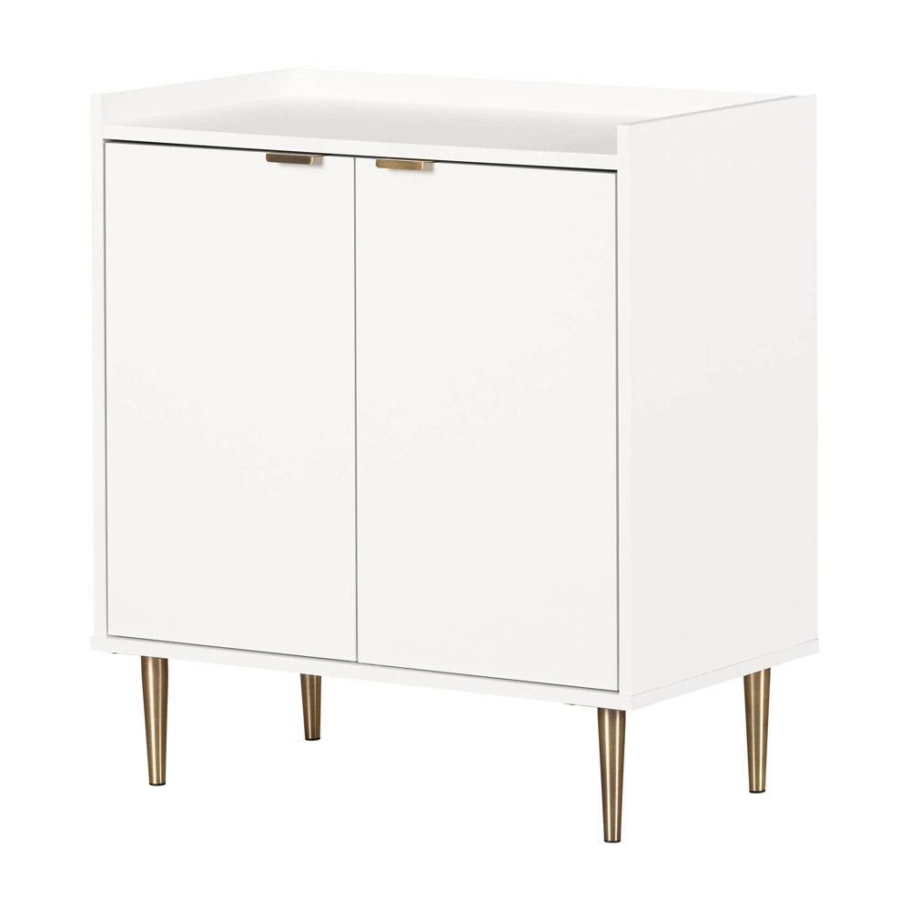 Photos - Dresser / Chests of Drawers South Shore 31.75" Decorative Storage Cabinet Pure White