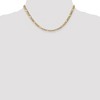 Black Bow Jewelry Men's 5.75mm, 14k Yellow Gold, Hollow Figaro Chain Necklace - 2 of 4