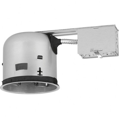 Progress Lighting, Shallow Collection, 1-Light, Recessed Housing, Stainless Steel, Material: Steel, Width: 6", Height: 5.38"