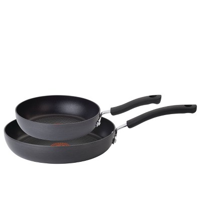 Image of T-Fal Ultimate Hard Anodized 8" & 10.25" Fry Pan Set - Dark Gray
