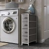 Sorbus 4 Drawers Narrow Dresser - with Steel Frame, Wood Top & Easy Pull Fabric Bins for Small Spaces, Closets, Bedroom, Bathroom & Laundry - 2 of 4