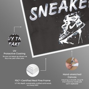 Notoriart Buy the Sneakers Wall Art Framed - 1 of 4