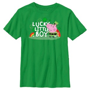 Boy's Peppa Pig George Lucky Little Boy T-Shirt - 1 of 4