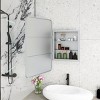 Rectangle Bathroom Cabinets For Wall, Bathroom Cabinets With Mirror, Wall Cabinets With Led-Lit Makeup Mirror With 3 Light Colors-Cuddlewood - 3 of 4